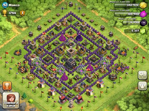 clash of clans municipio livello 9